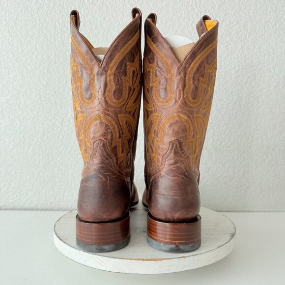 NEW Rod Patrick Mens Cowboy Boots 14.5AA Perro Loco Brown Western Square Toe - Picture 3 of 12